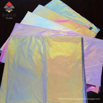 2021 Trending Products Rainbow 100%Polyester Reflective Fabric for Fashion Clothing